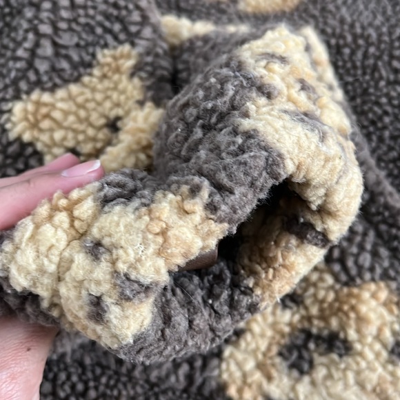 Aelfric Eden Teddy Bear 1/4 Zip Sherpa Fuzzy Hoodie - Picture 6 of 6